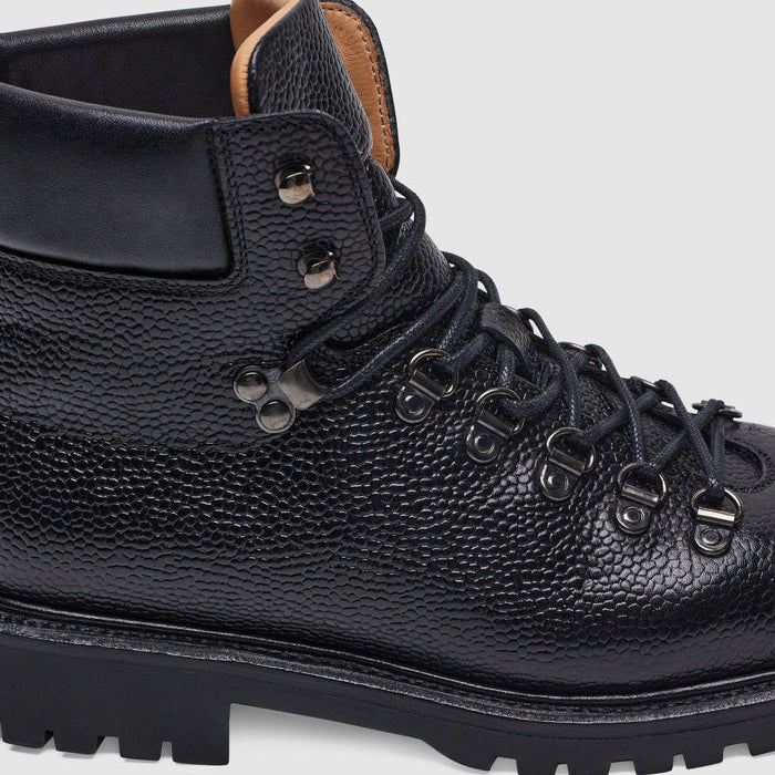 Men's Vintage Distressed Leather Ankle Boots - Outdoor Casual Style