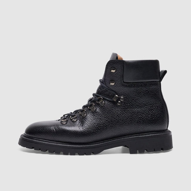 Men's Vintage Distressed Leather Ankle Boots - Outdoor Casual Style