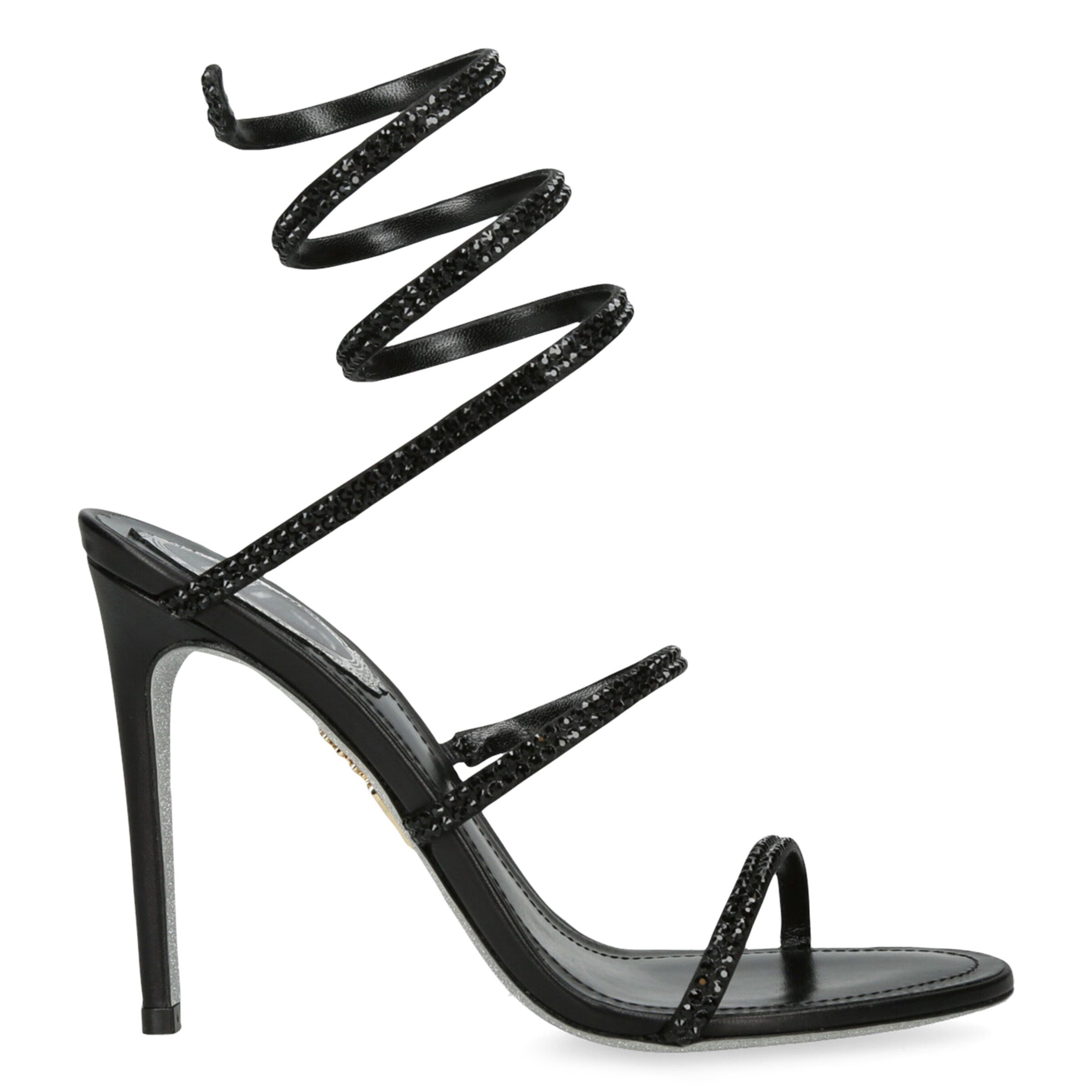 Ladies' Snake-Wrap Rhinestone Stiletto Sandals