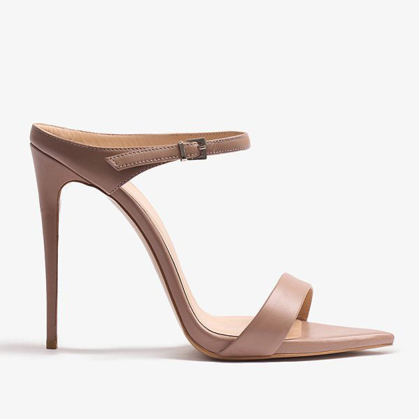 Ladies' Minimalist Open-Toe Stiletto Heels