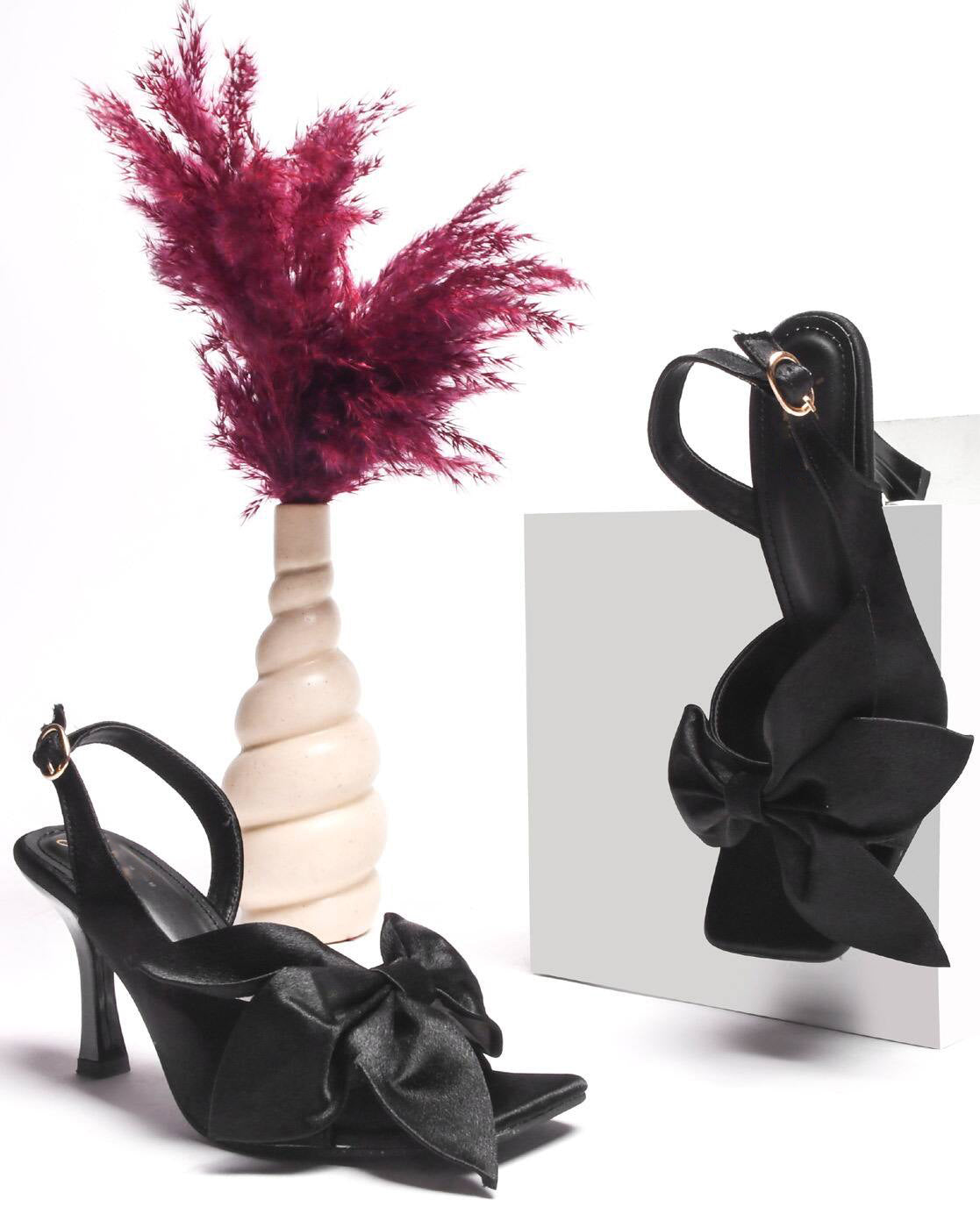 Ladies' Satin Bridal Slingback Sandals