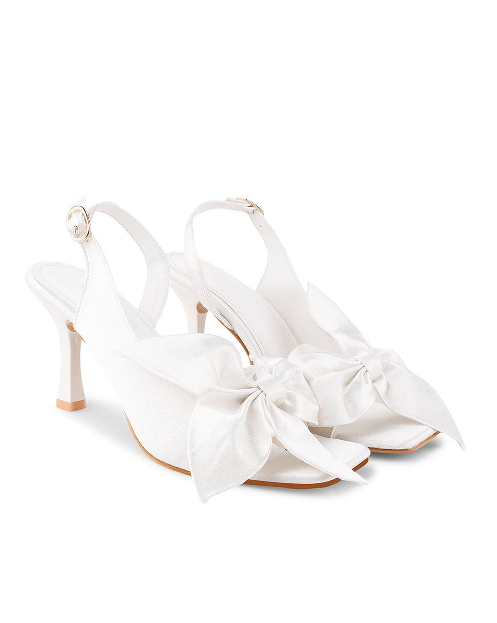 Ladies' Satin Bridal Slingback Sandals
