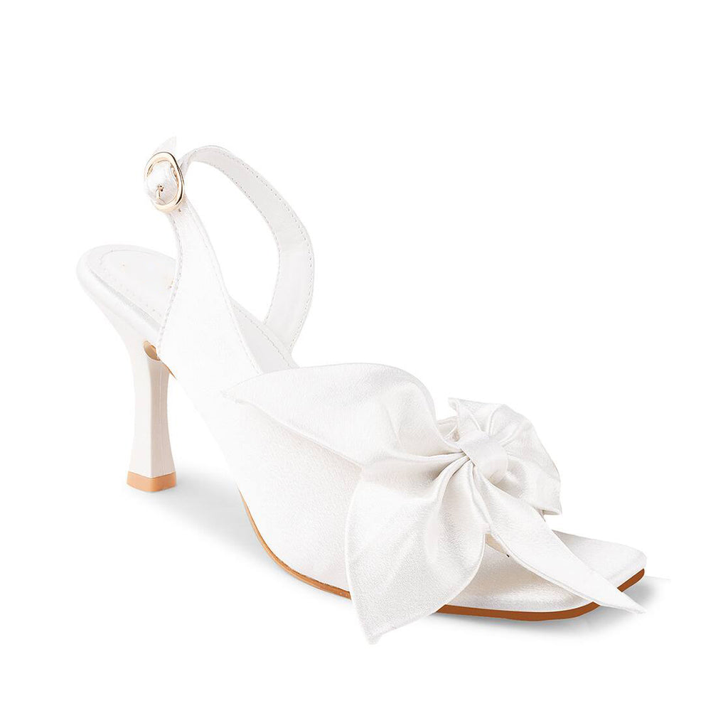 Ladies' Satin Bridal Slingback Sandals