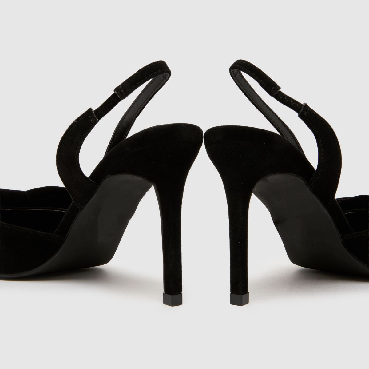 Ladies' Suede Bow Slingback Stiletto Pumps
