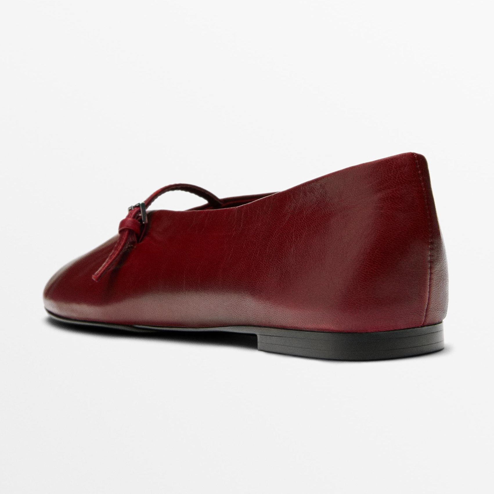 Ladies' Soft Leather Mary Jane Ballet Flats