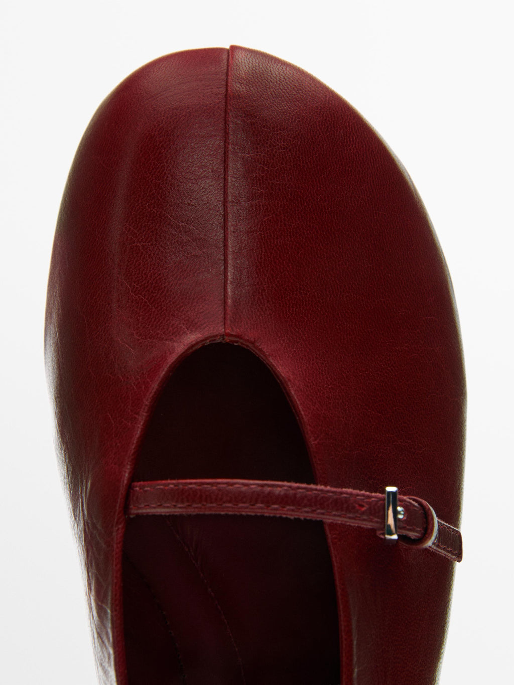 Ladies' Soft Leather Mary Jane Ballet Flats