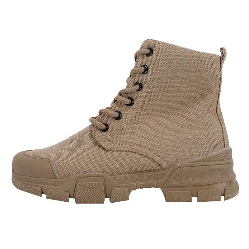 Lightweight High-Top Work Boots | Multi-Color Daily Footwear