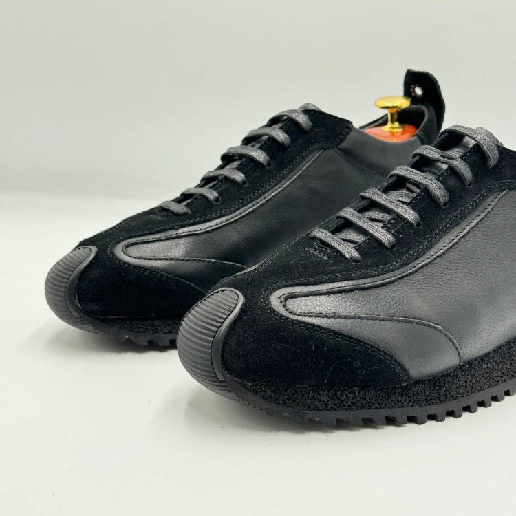Dual-Material Retro Casual Shoes