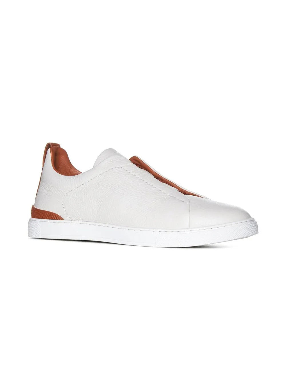 Men's Pebbled Leather Laceless Casual Shoes