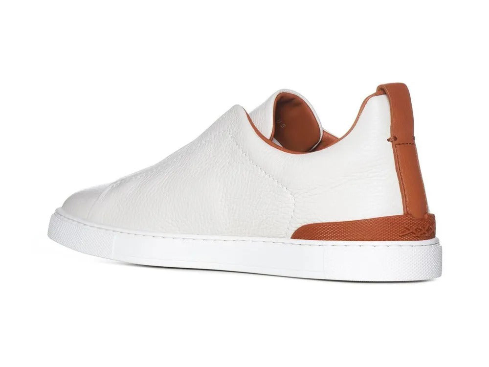 Men's Pebbled Leather Laceless Casual Shoes