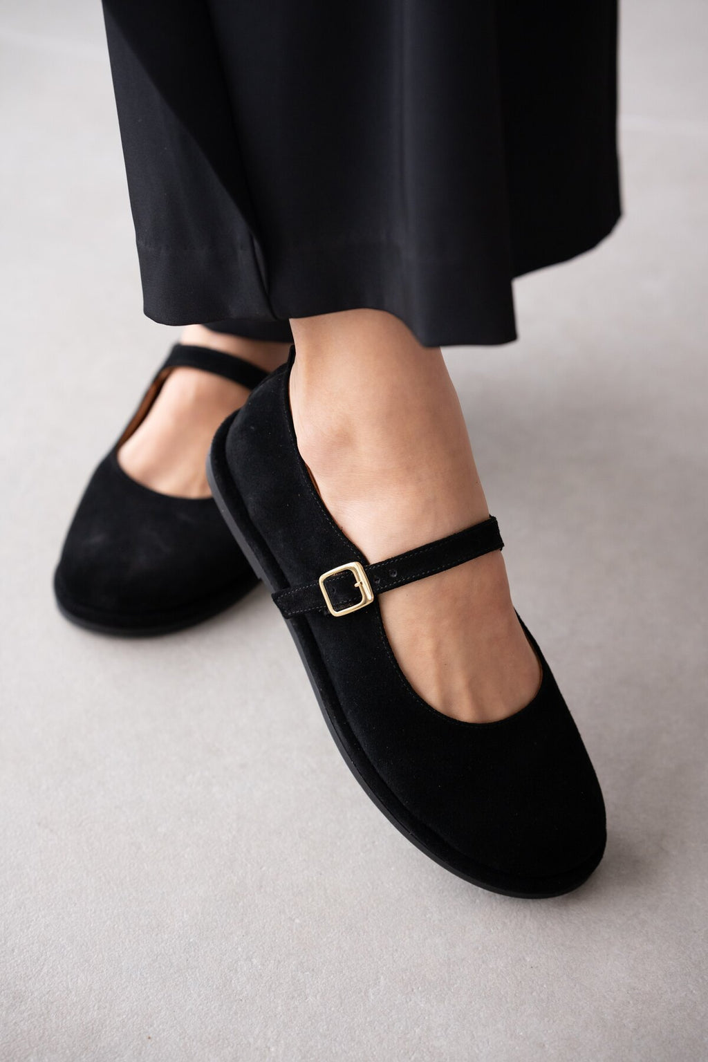 Women's Suede Mary Jane Flats