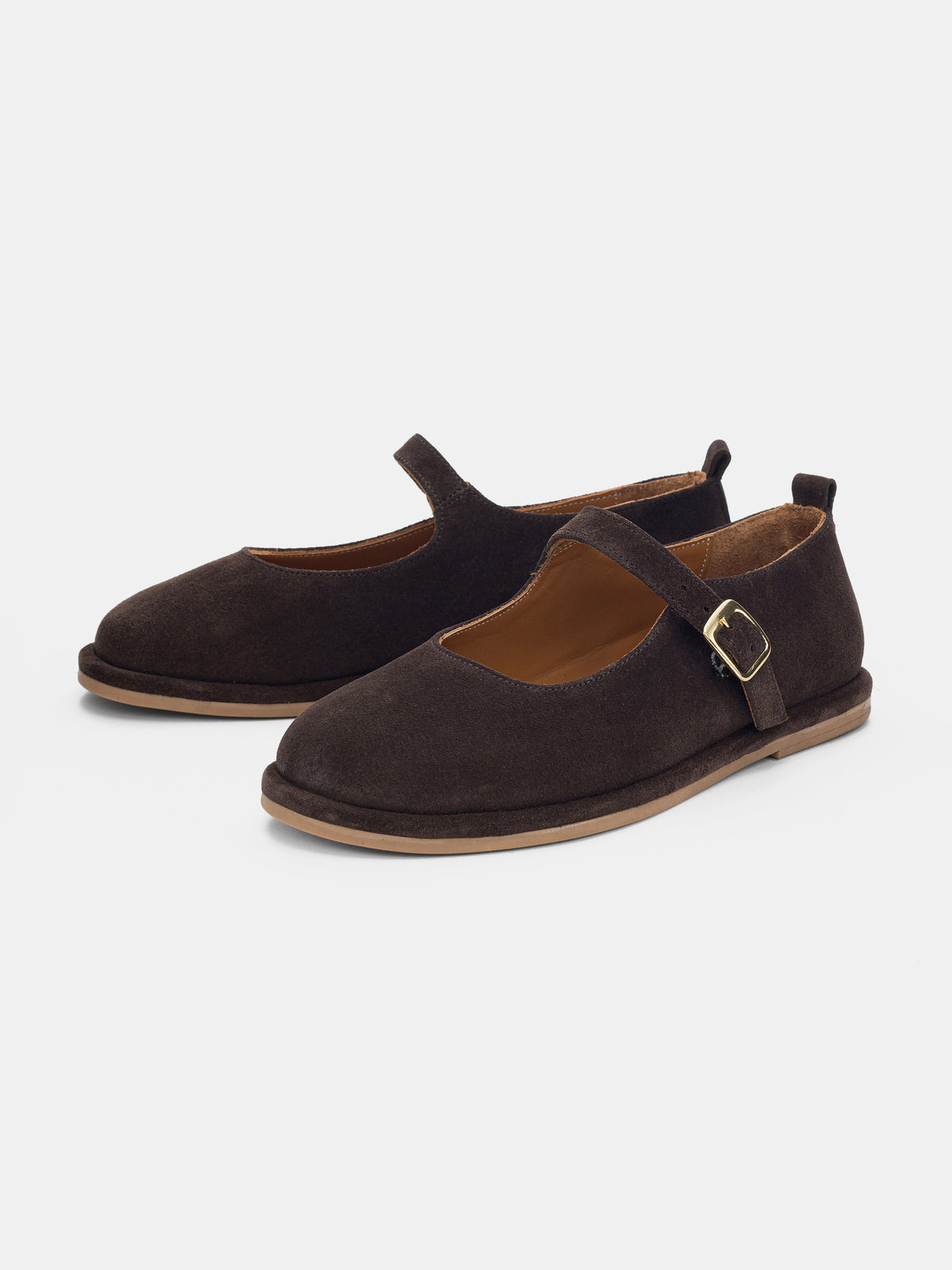 Women's Suede Mary Jane Flats