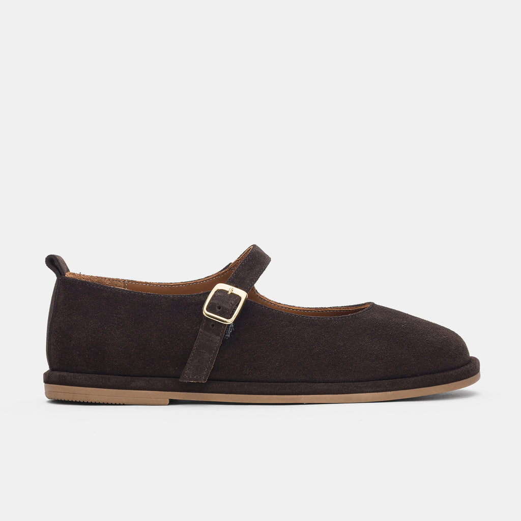 Women's Suede Mary Jane Flats