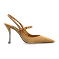 Ladies' Suede Pointed-Toe Slingback Stiletto Pumps