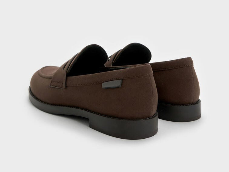 Minimalist Suede Penny Loafers