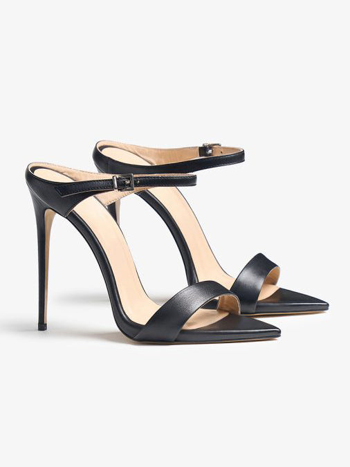 Ladies' Minimalist Open-Toe Stiletto Heels