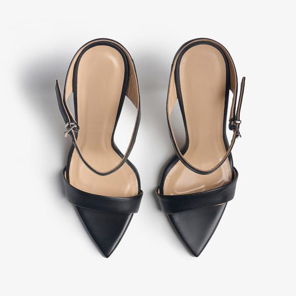 Ladies' Minimalist Open-Toe Stiletto Heels