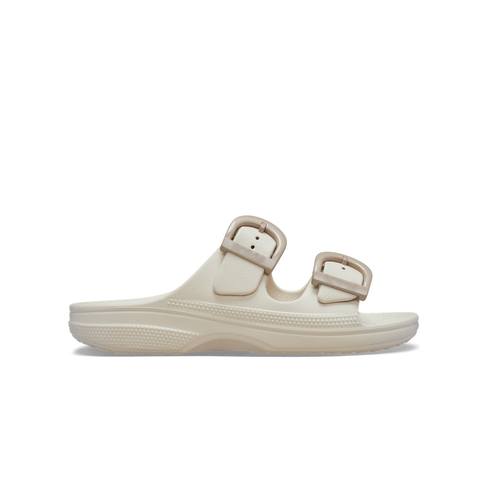 Ladies Dual Buckle Adjustable Slide Sandals