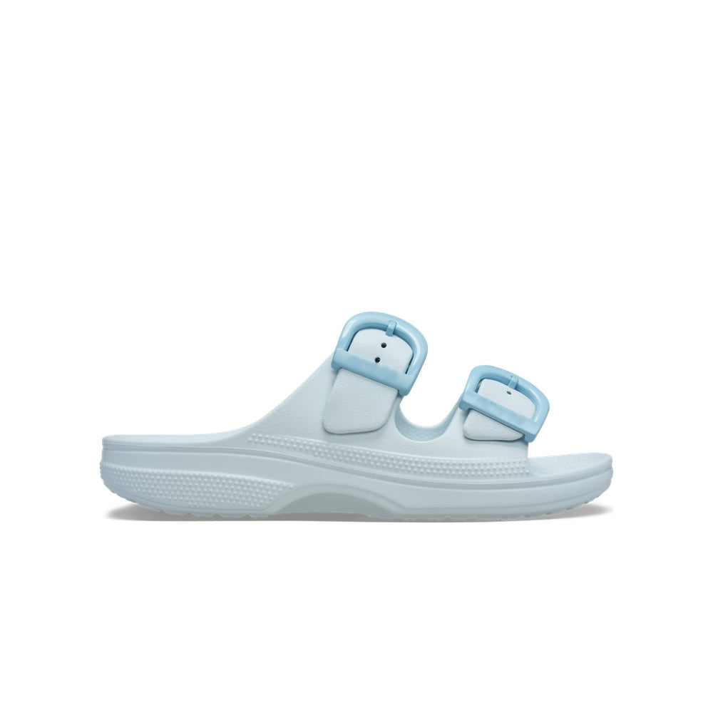Ladies Dual Buckle Adjustable Slide Sandals