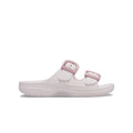 Ladies Dual Buckle Adjustable Slide Sandals
