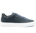 Men's Casual Shoes - Blue Faux Crocodile Pattern Low-Top Comfort Style