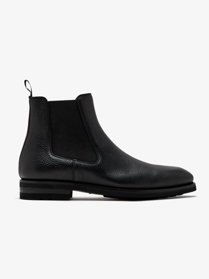 Minimalist Buckle-Accent Dress Ankle Boots