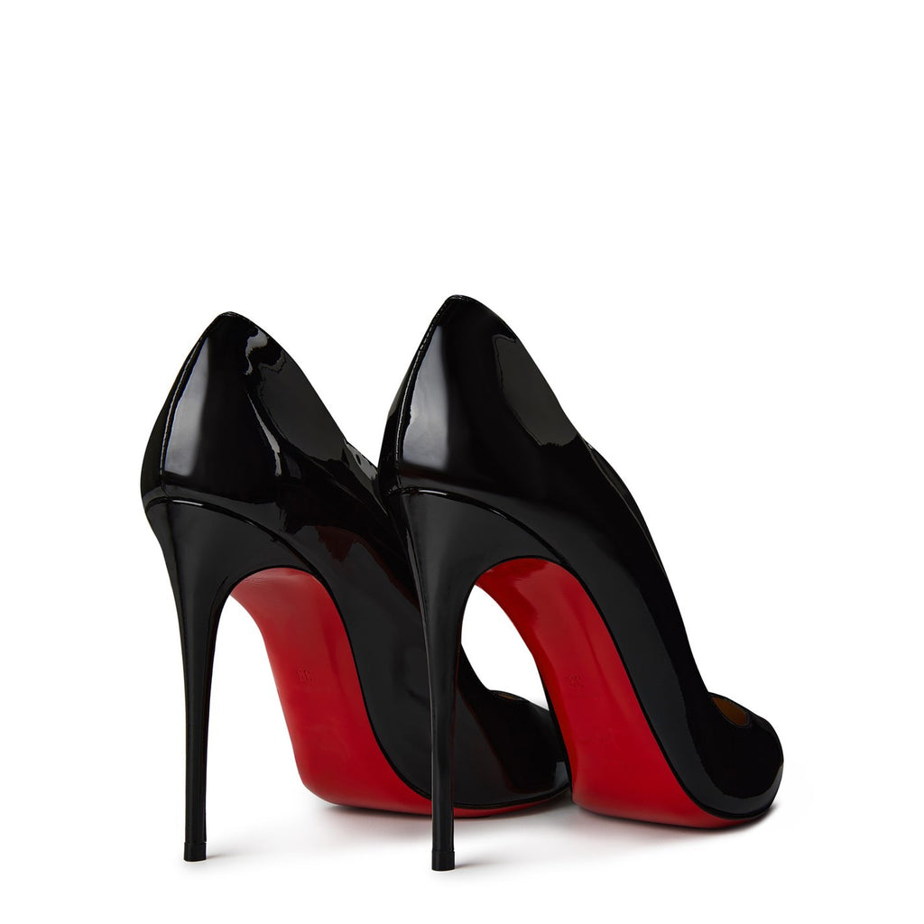 Ladies' Scalloped Edge Patent Red-Sole Pumps