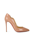 Ladies' Scalloped Edge Patent Red-Sole Pumps
