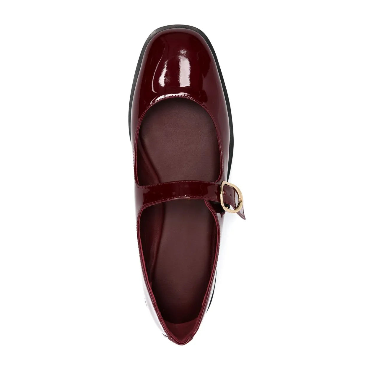 Glossy Patent Leather Mary Jane Ballet Flats
