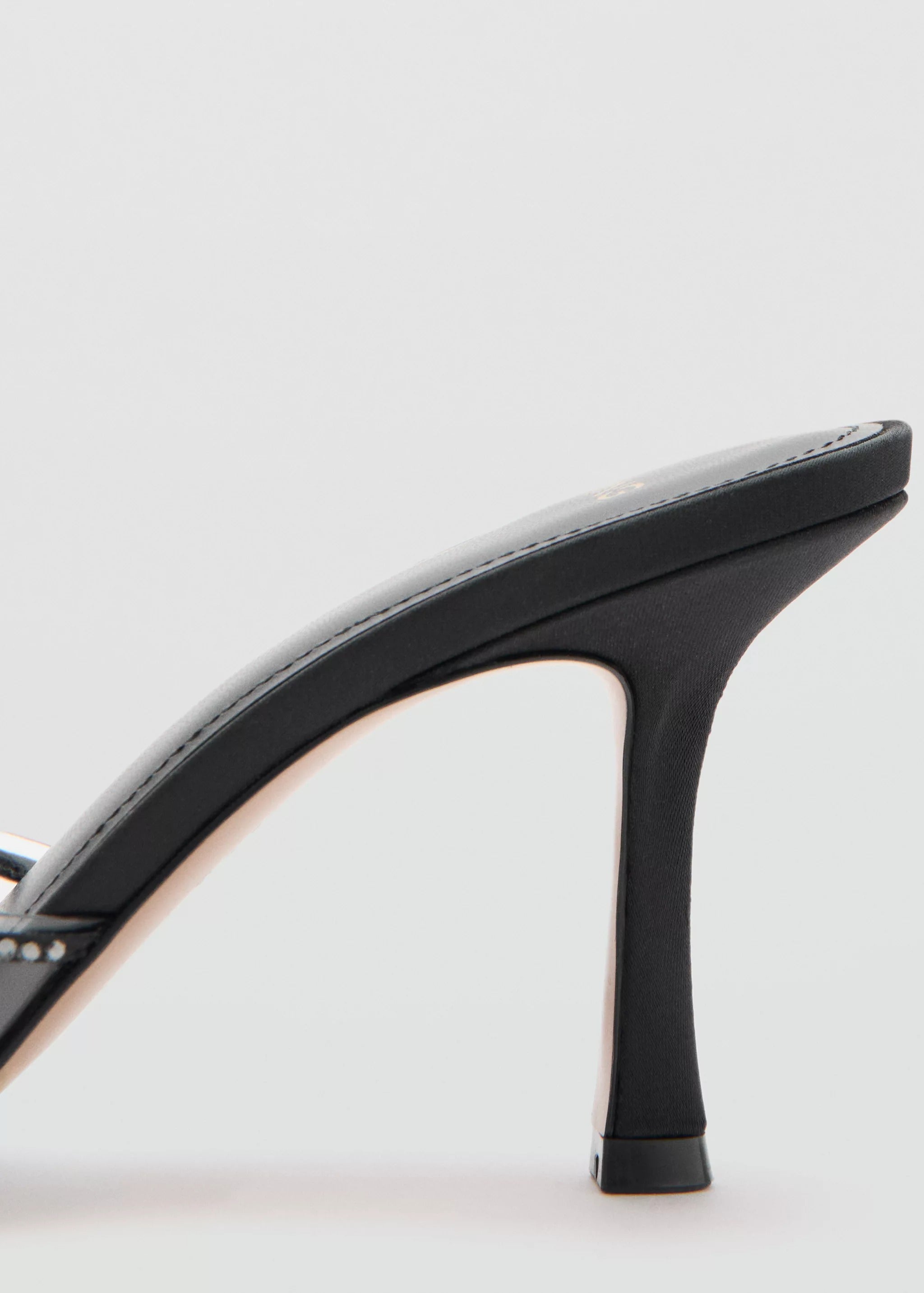 Ladies' Pointed Toe Crystal-Embellished Heel Slides