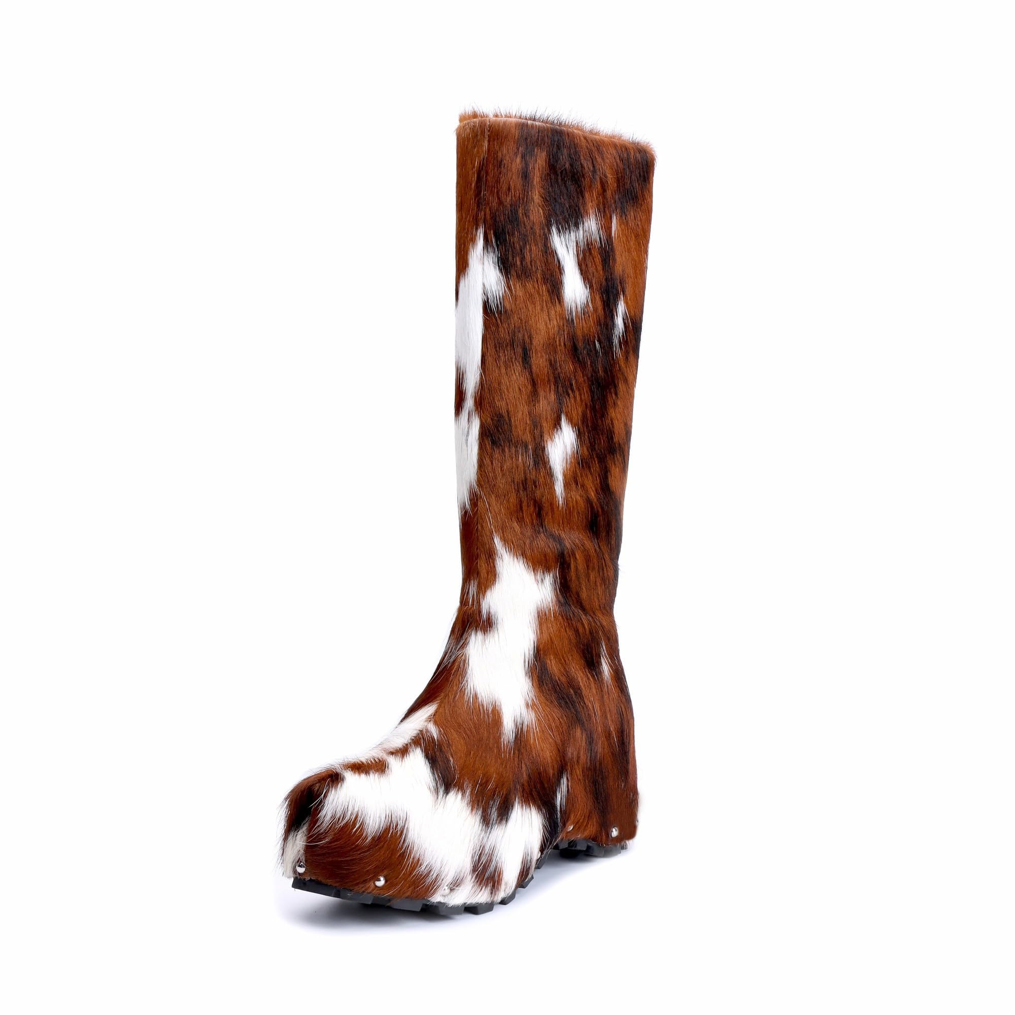 (⏰Last Day Promotion $10 OFF)-Luxury Calf Hair Women’s Knee-High Boots