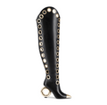 (⏰Last Day Promotion $10 OFF)-Over the Knee Boots with Silver Spherical Heels