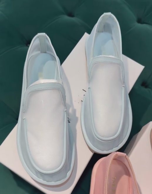 Ladies Mesh Breathable Slip-On Loafers