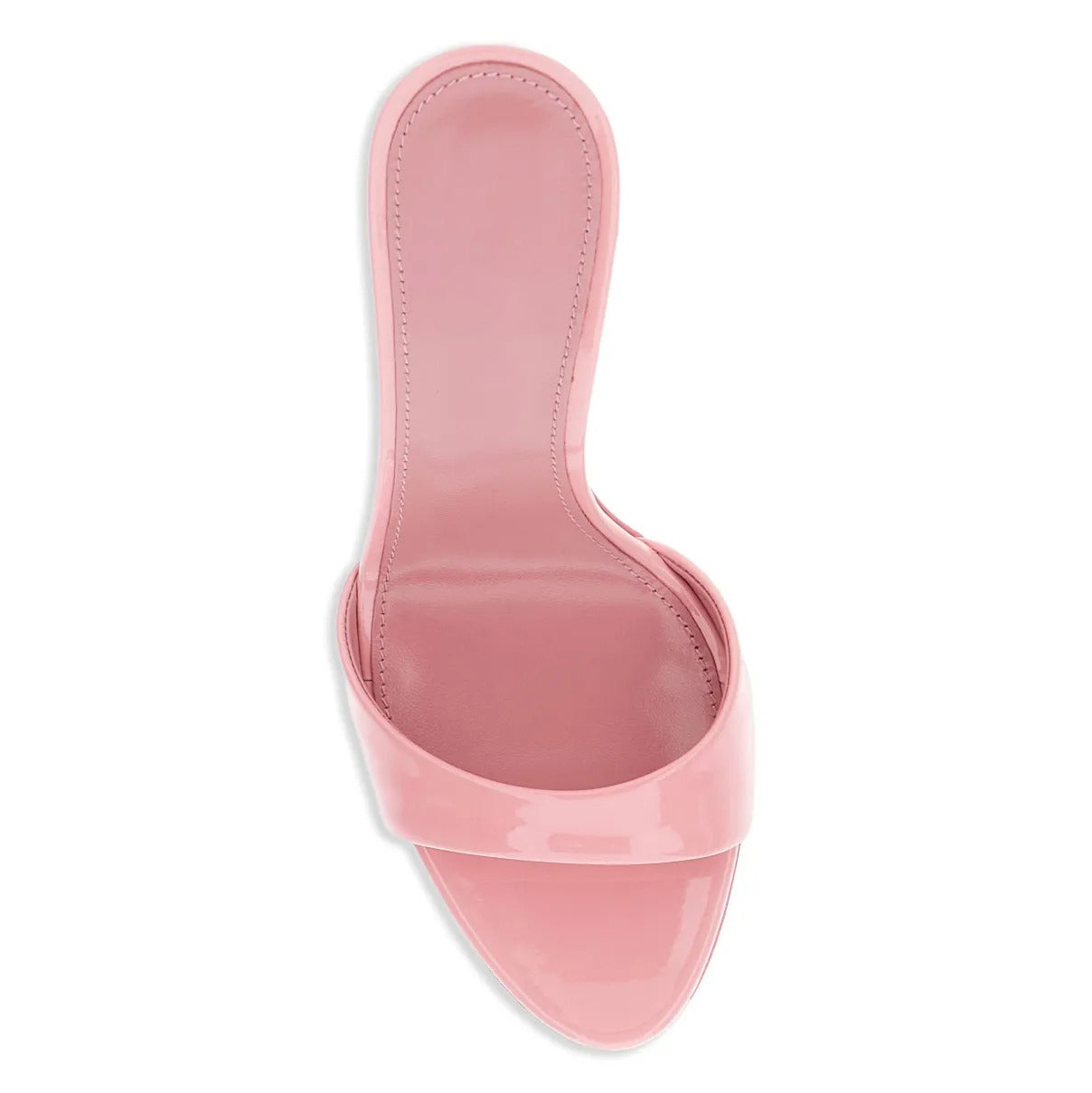 Ladies' Patent Leather Open-Toe Stiletto Mules