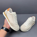 Men's Beige Suede Retro Sneakers