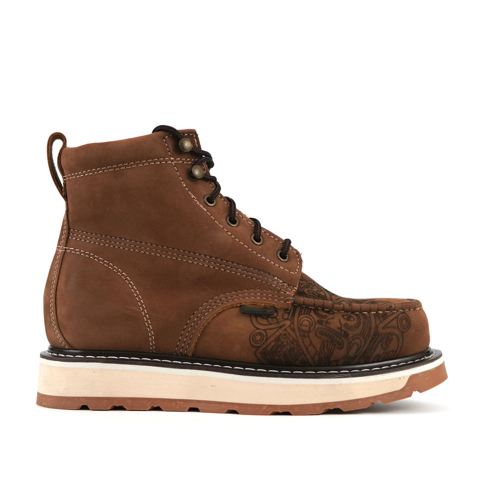 Men's Moc-Toe Leather Work Boots