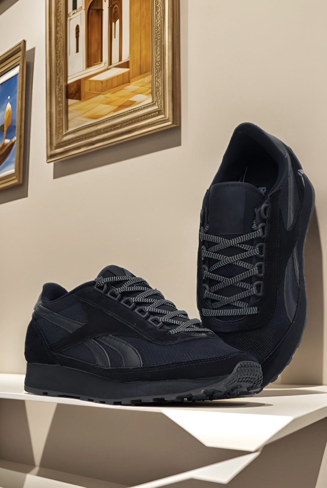 Men's Retro Mesh Suede Sneakers
