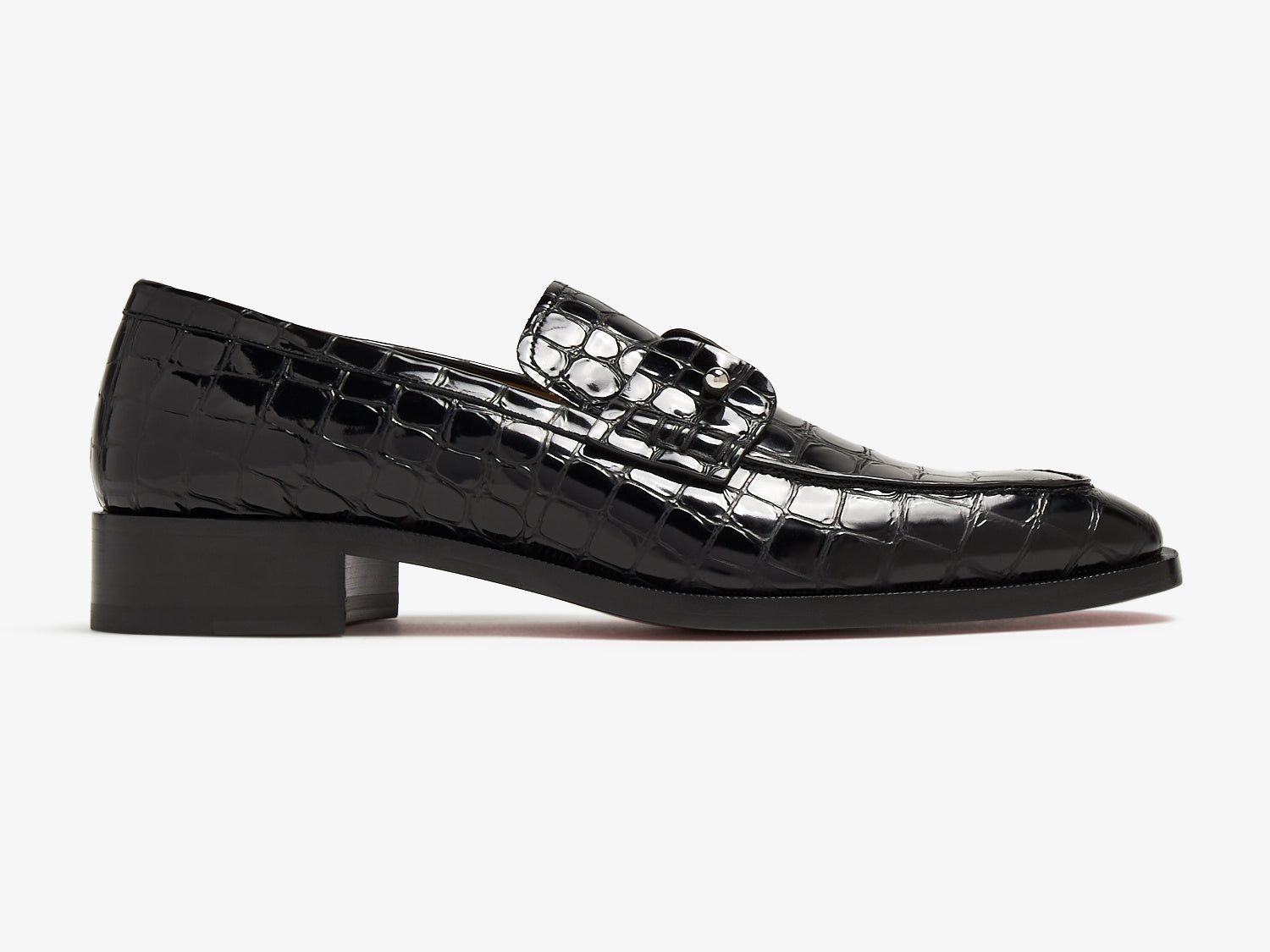 Men's Crocodile Embossed Horsebit Loafers