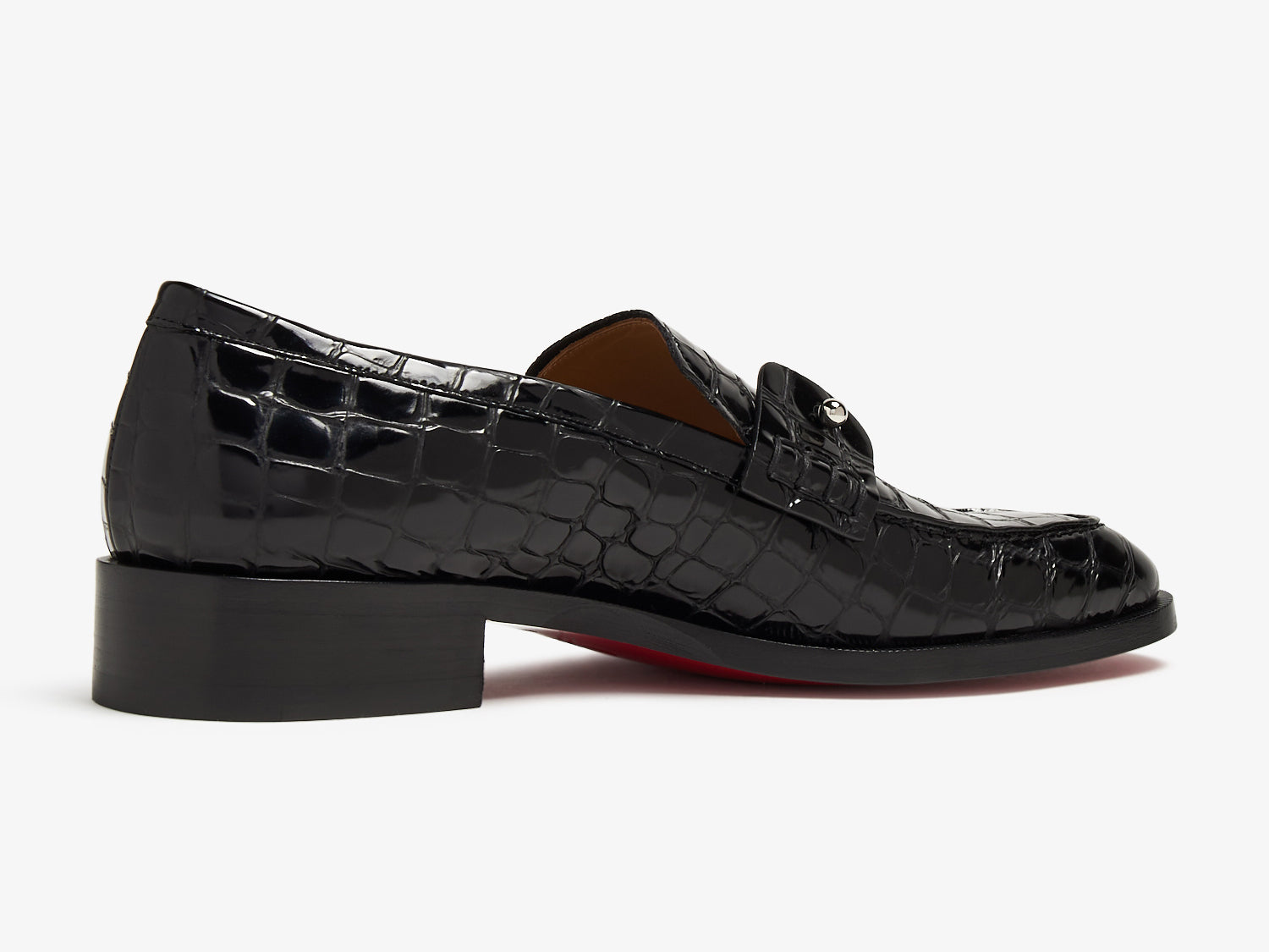 Men's Crocodile Embossed Horsebit Loafers