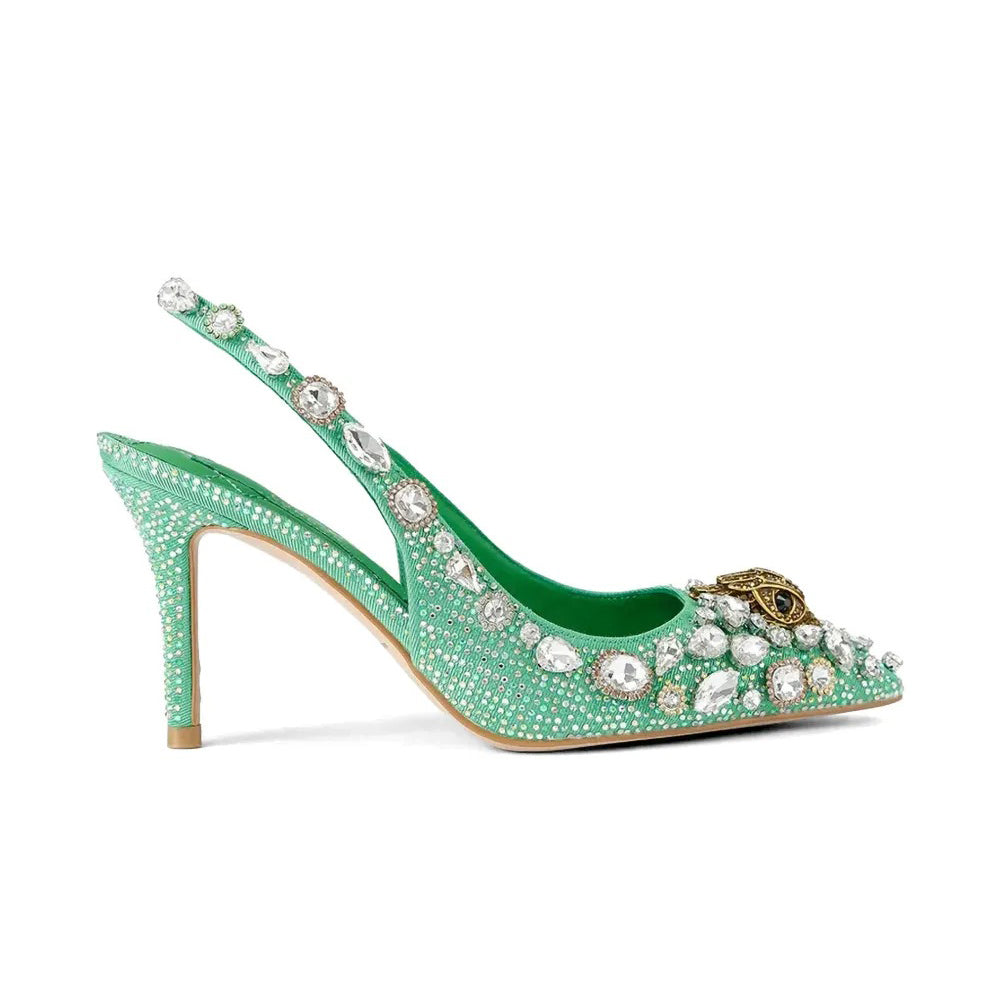 Ladies' Luxury Rhinestone & Gemstone Stiletto Heels