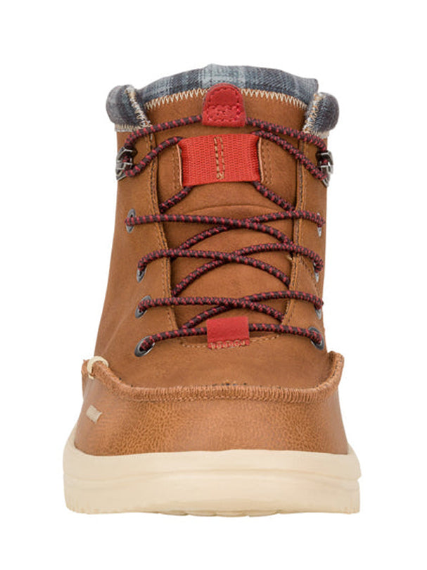 Tan Suede Moc-Toe Casual Ankle Boots