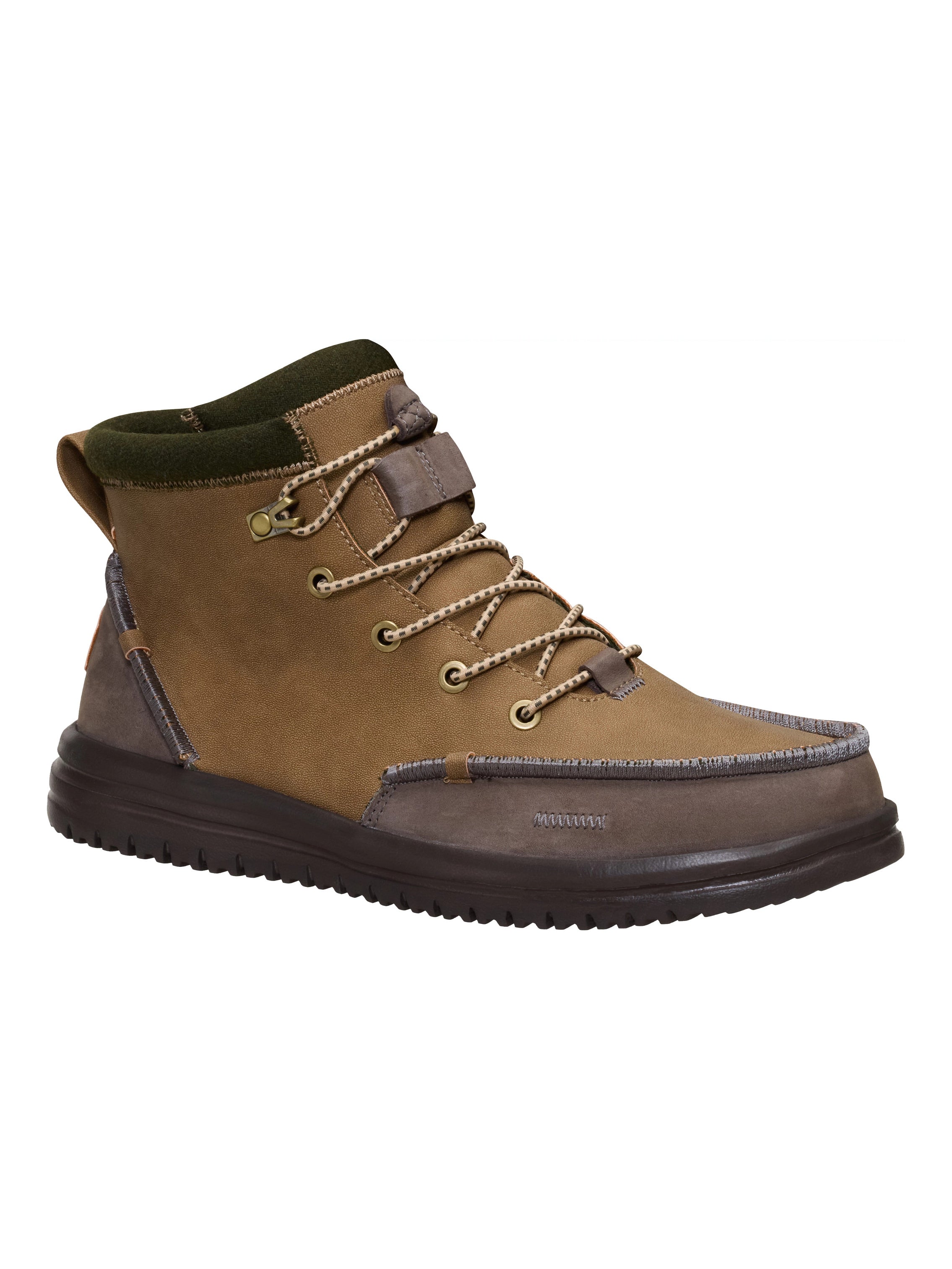 Contrast Panel Cozy Winter Casual Boots