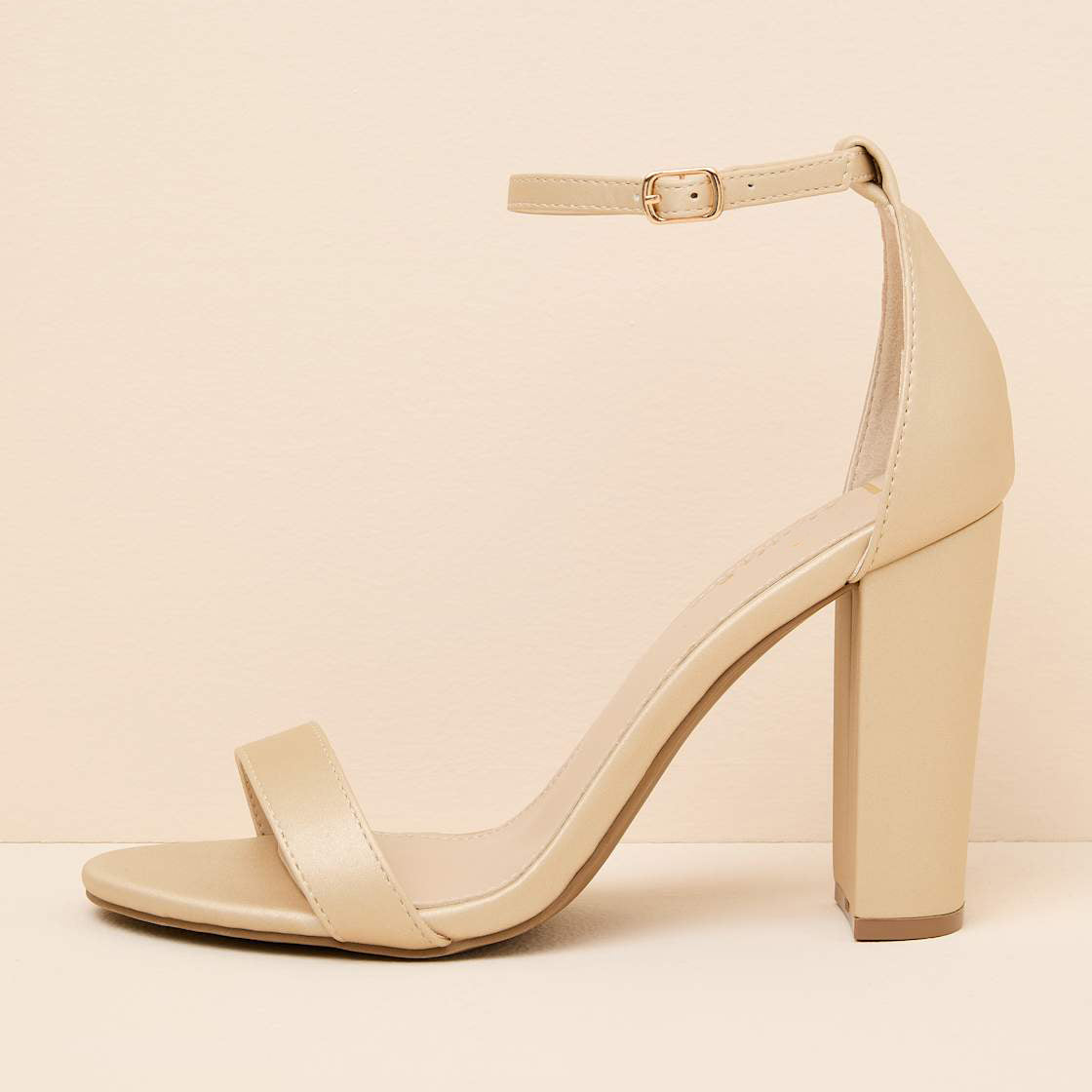 Women's Minimalist Ankle-Strap Block Heel Sandals