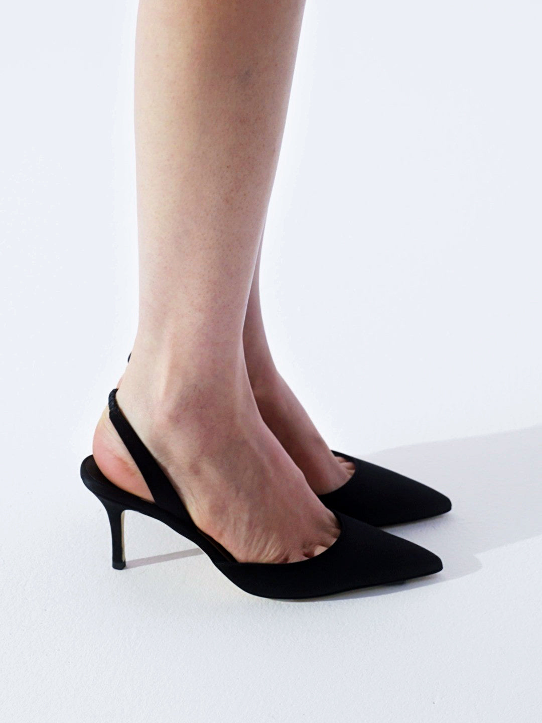 Ladies' Pointed Toe Slingback Kitten Heel Pumps