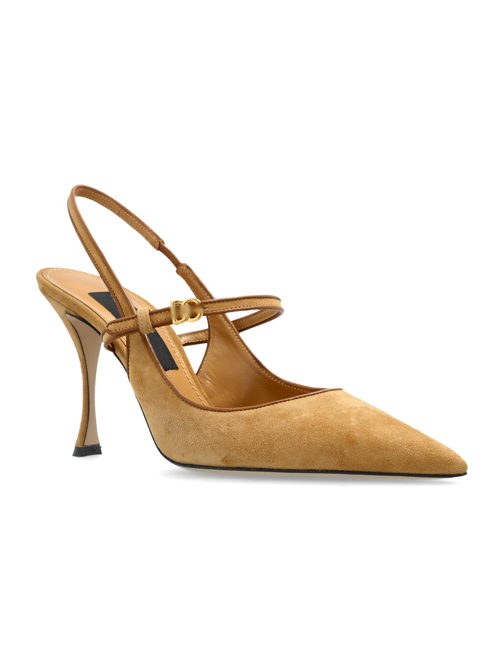 Ladies' Suede Pointed-Toe Slingback Stiletto Pumps