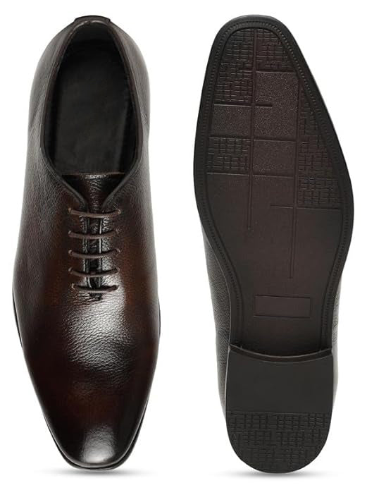 Textured Leather Formal Dress Shoes