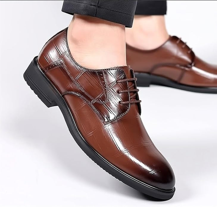 Polished Lace-Up Business Dress Shoes