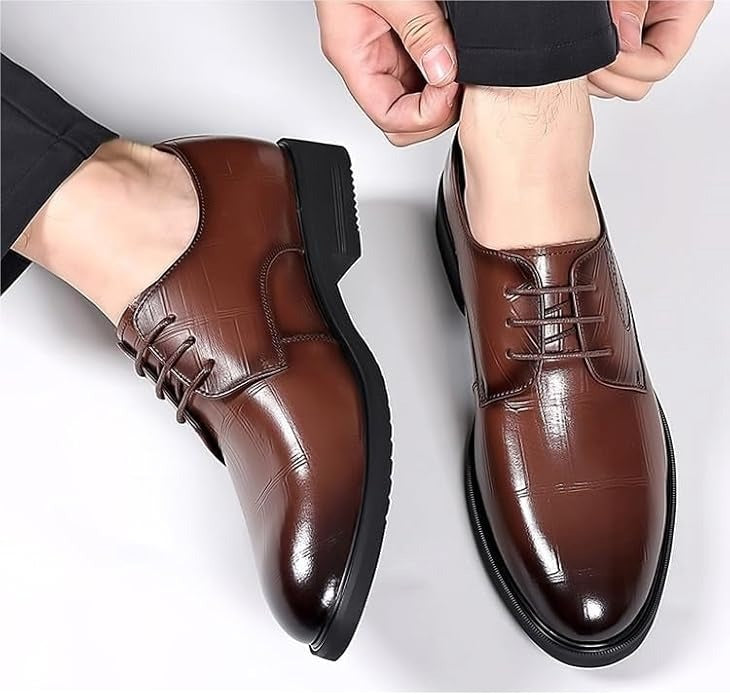 Polished Lace-Up Business Dress Shoes