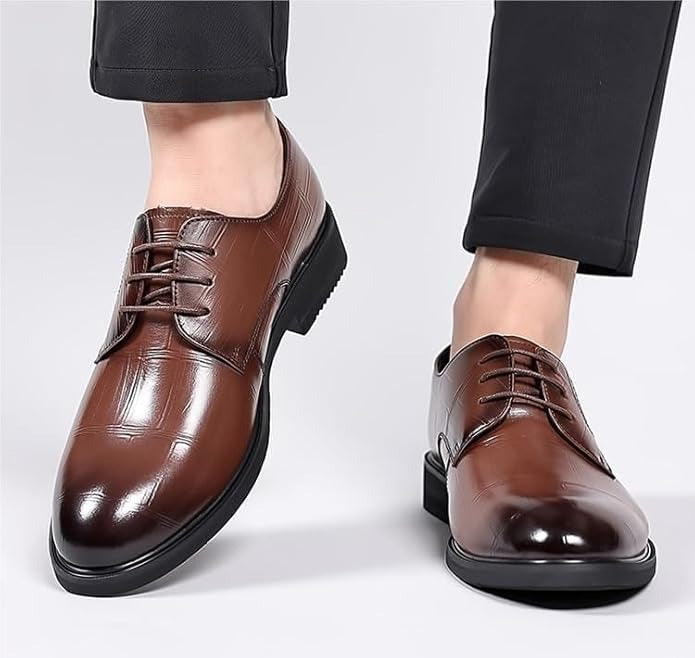 Polished Lace-Up Business Dress Shoes