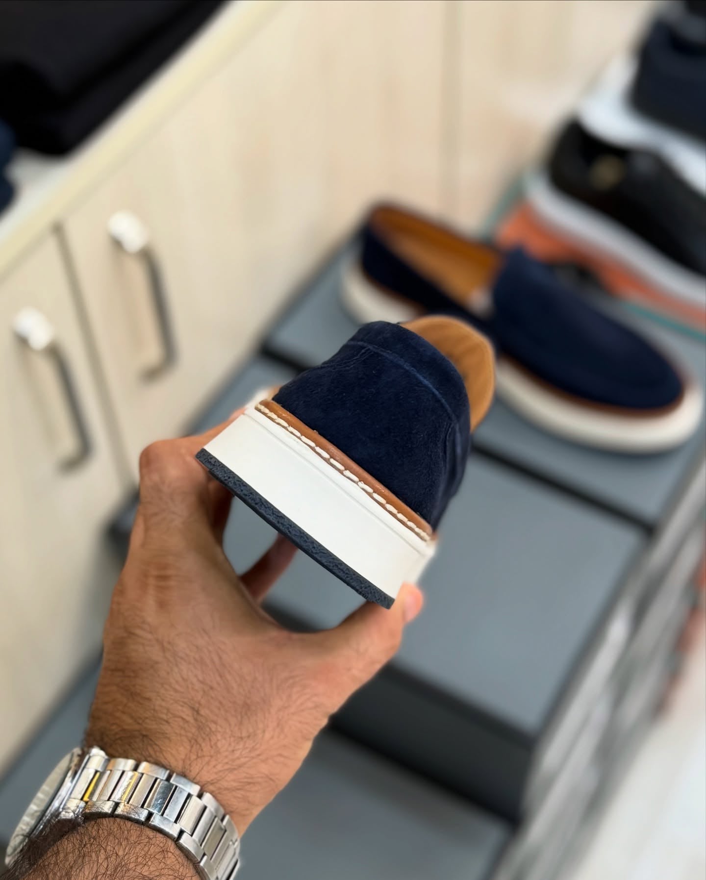 Men's Contrast Trim Casual Shoes